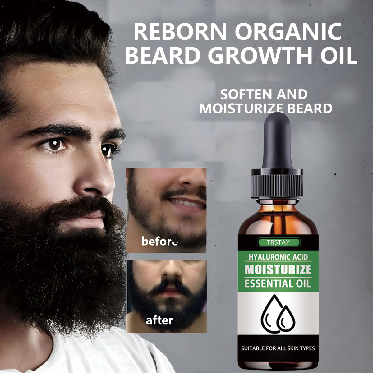 Men'S Grooming Products - 100% natural acelerar o cabelo facial