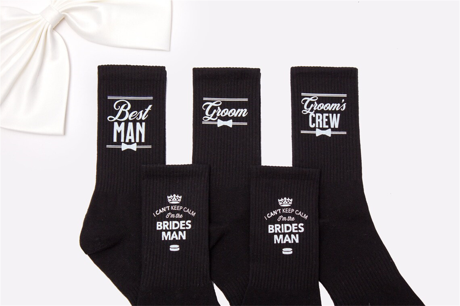 Men'S Grooming Wedding Day - Meias de noivo, presentes de padrinho,