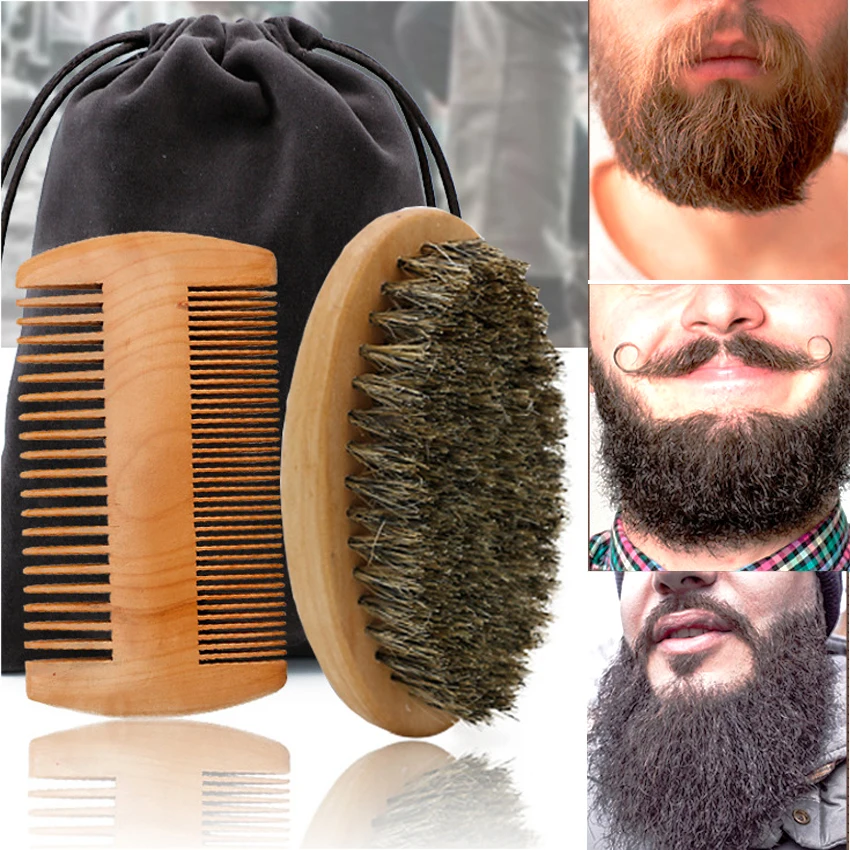 Shaving Brush Set - Escova de barba de madeira com