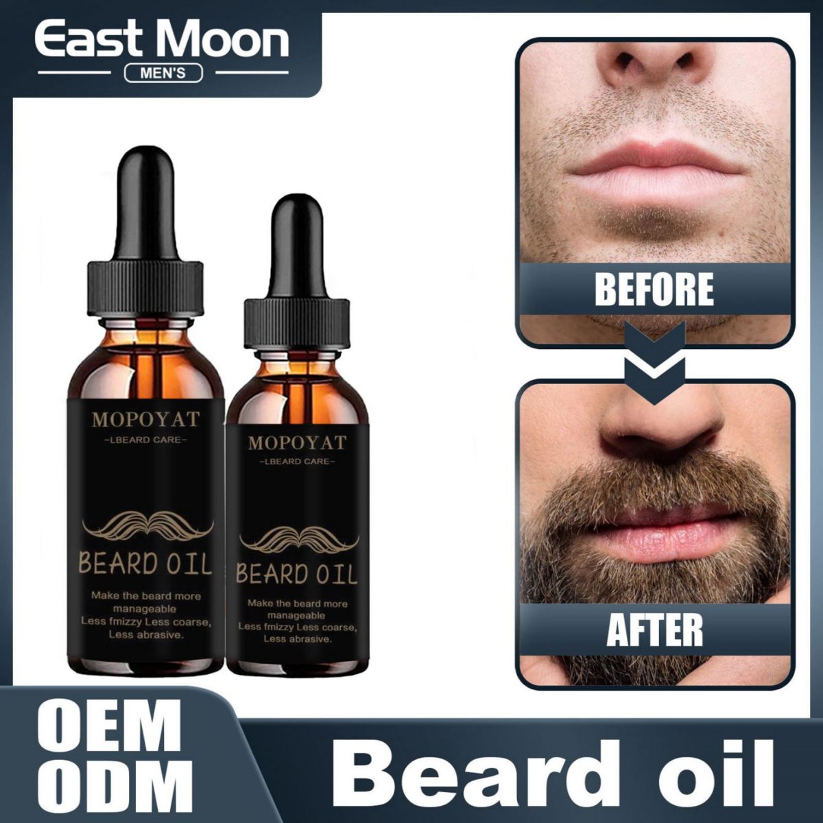 Mens Grooming Treatment - Óleo de barba para crescimento de