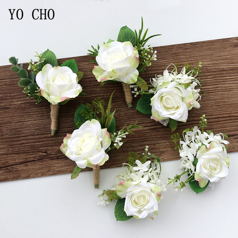 Men'S Grooming For Marriage - YO CHO-Rosas de seda artificiais para