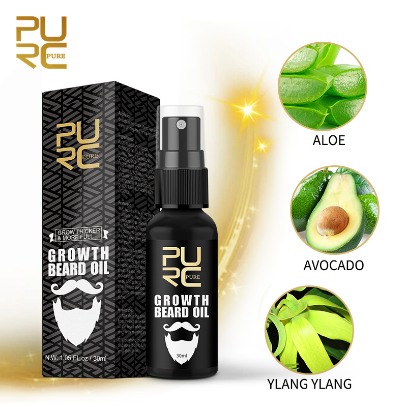 Purc óleo de crescimento de ba - Mens Grooming Treatment avaliação e preço