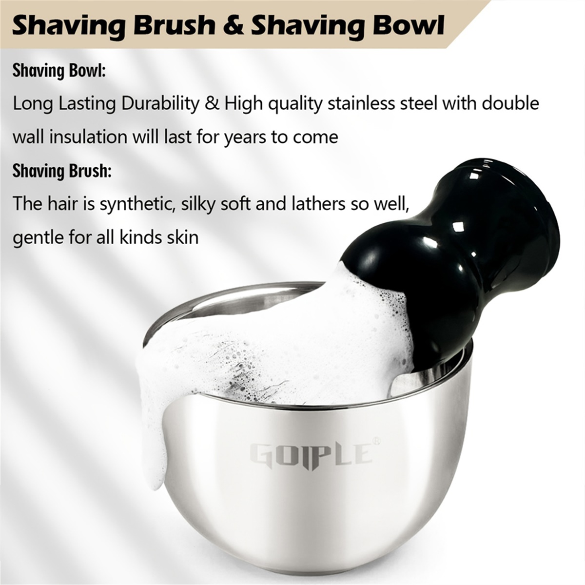Kit de Creme para Barba para H - Shaving Brush Set avaliação e preço
