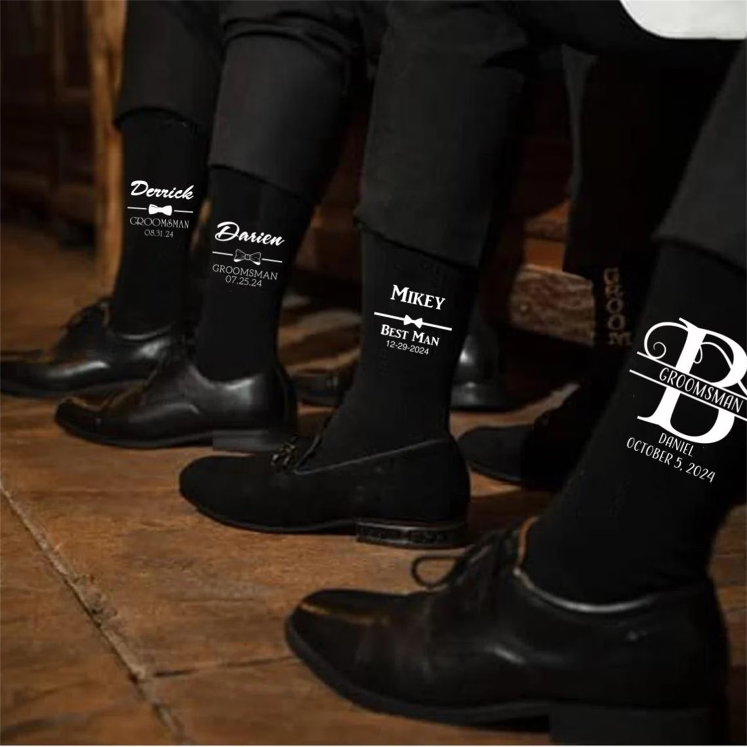 Meias de presente de padrinho, - Men'S Grooming Wedding Day avaliação e preço