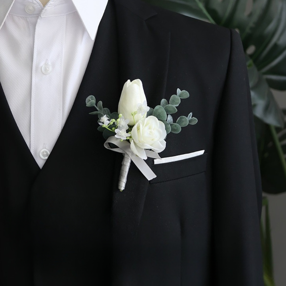 Noivo boutonniere decoração de - Men'S Grooming For Marriage avaliação e preço