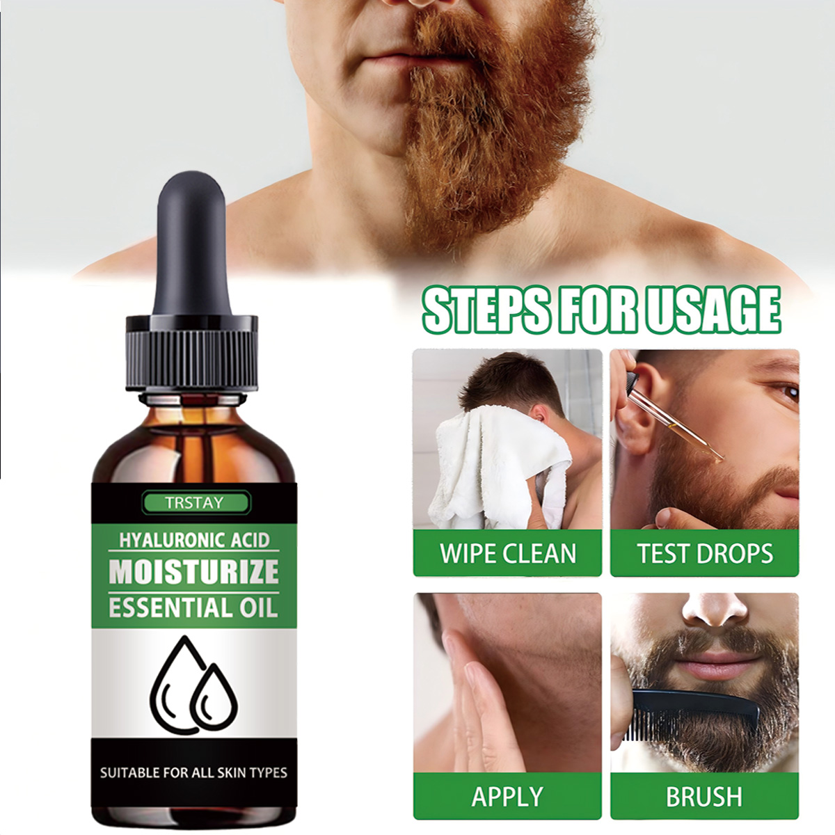 100% natural acelerar o cabelo - Men'S Grooming Products avaliação e preço