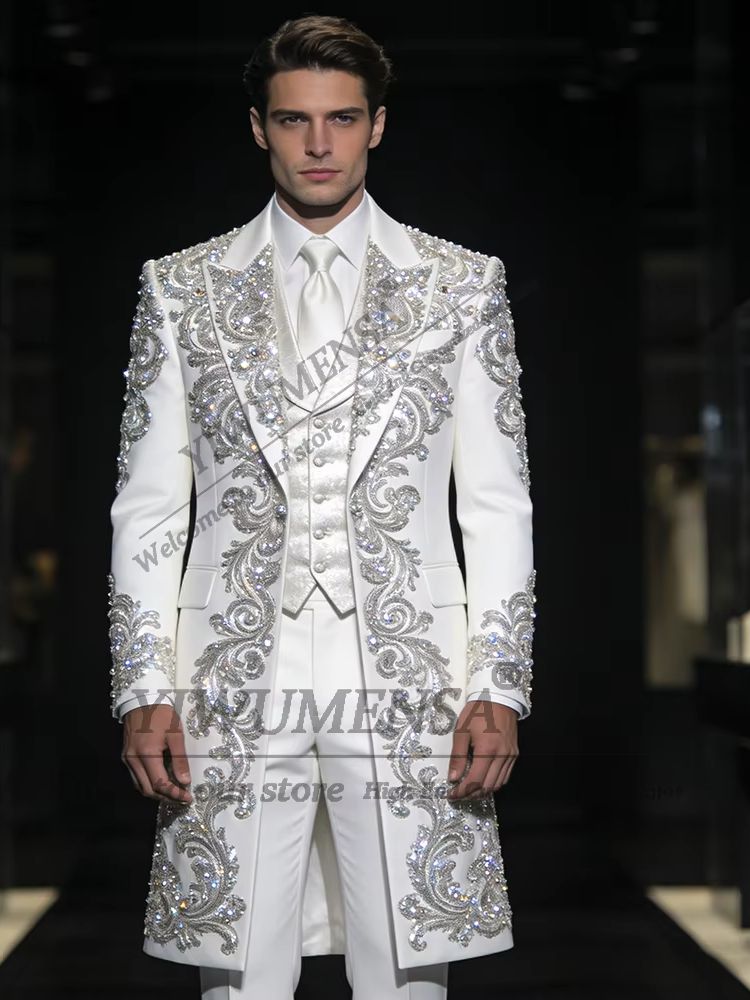 Strass brilhantes contas terno - X Men Grooming avaliação e preço