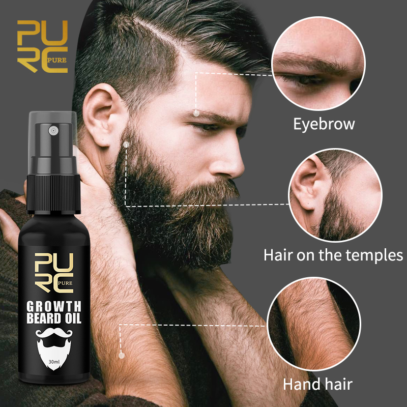 Purc óleo de crescimento de ba - Mens Grooming Treatment avaliação e preço